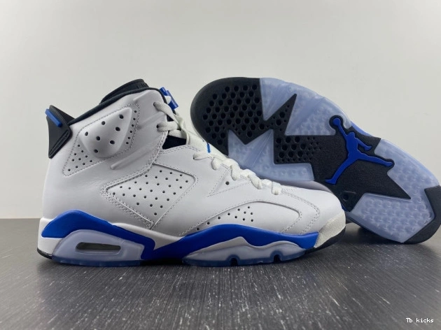Cheap TBK Retro 6 Sport Air Jordan (2014) Blue 384664-107 0711